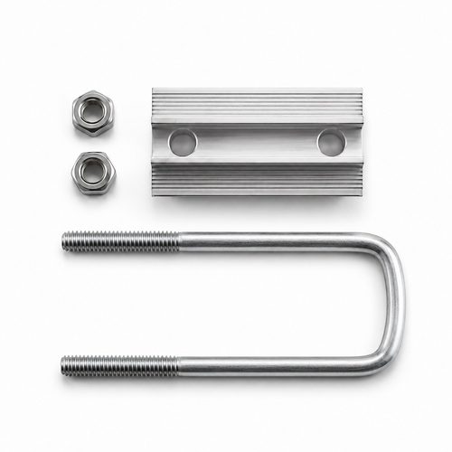 Solar Aluminium Mid Clamp with GI U-Bolt